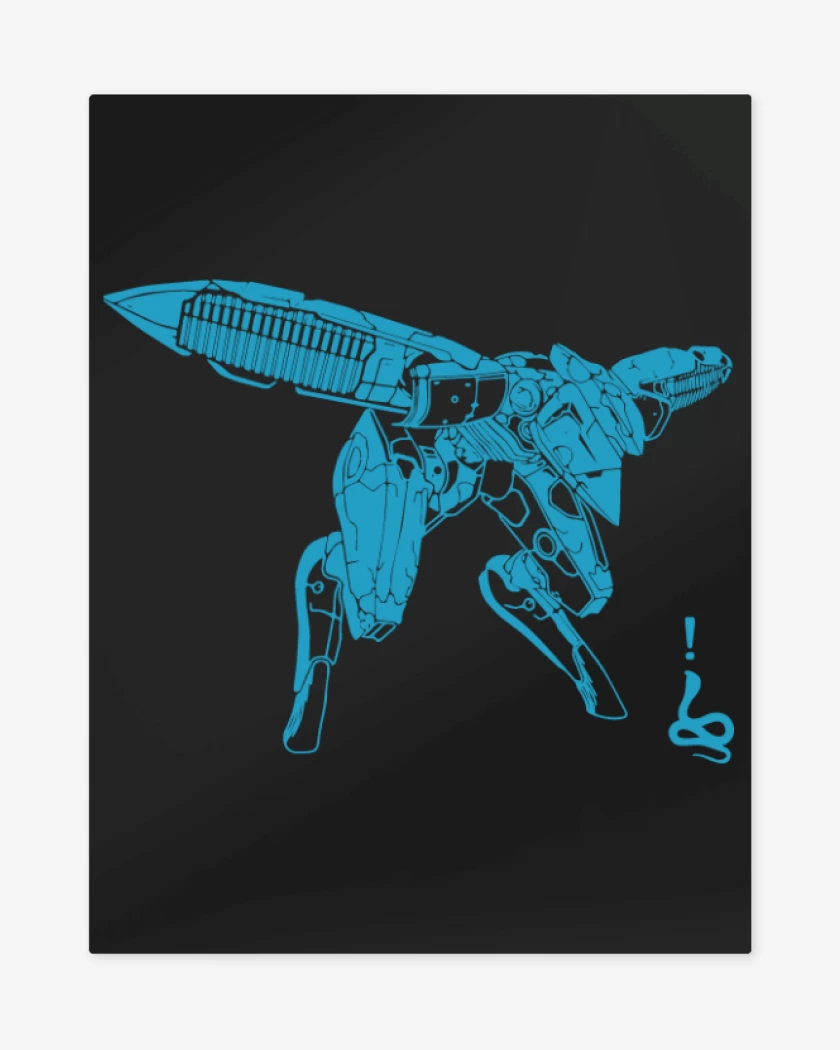 Print metalico Negro de Ray