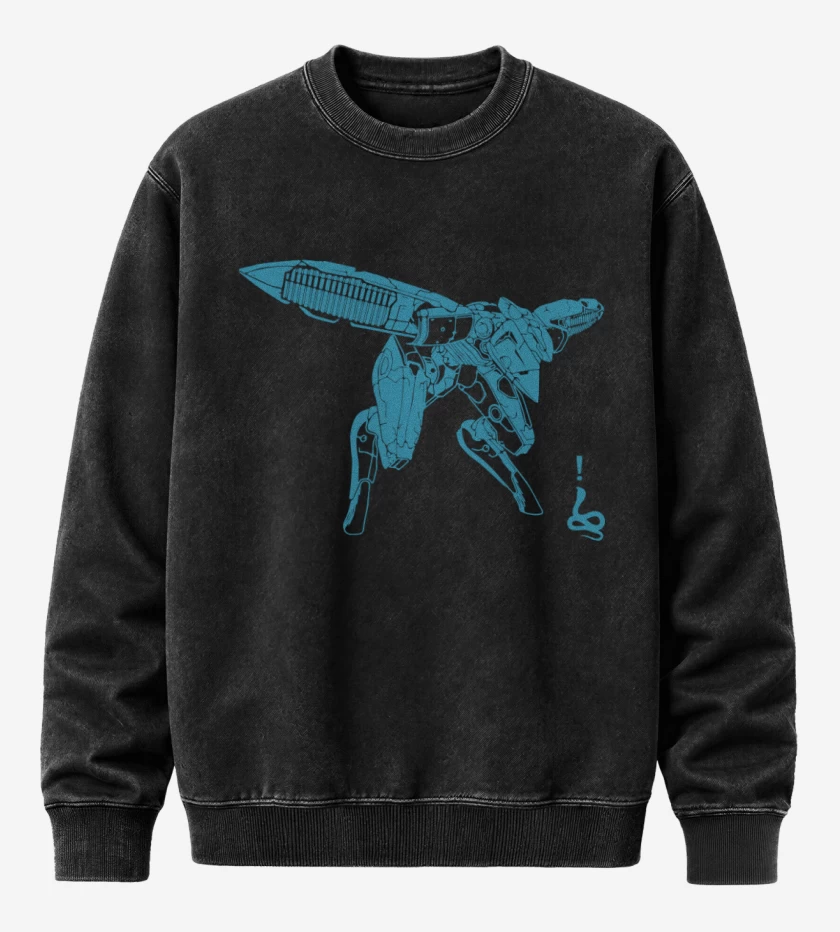 Poleron Polo Acid Wash Negro de Ray