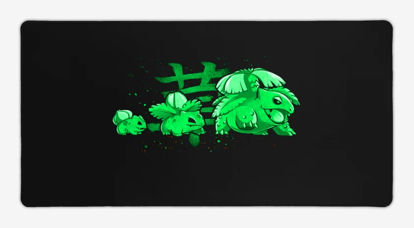 Mouse pad Gamer bulbasaur evolution