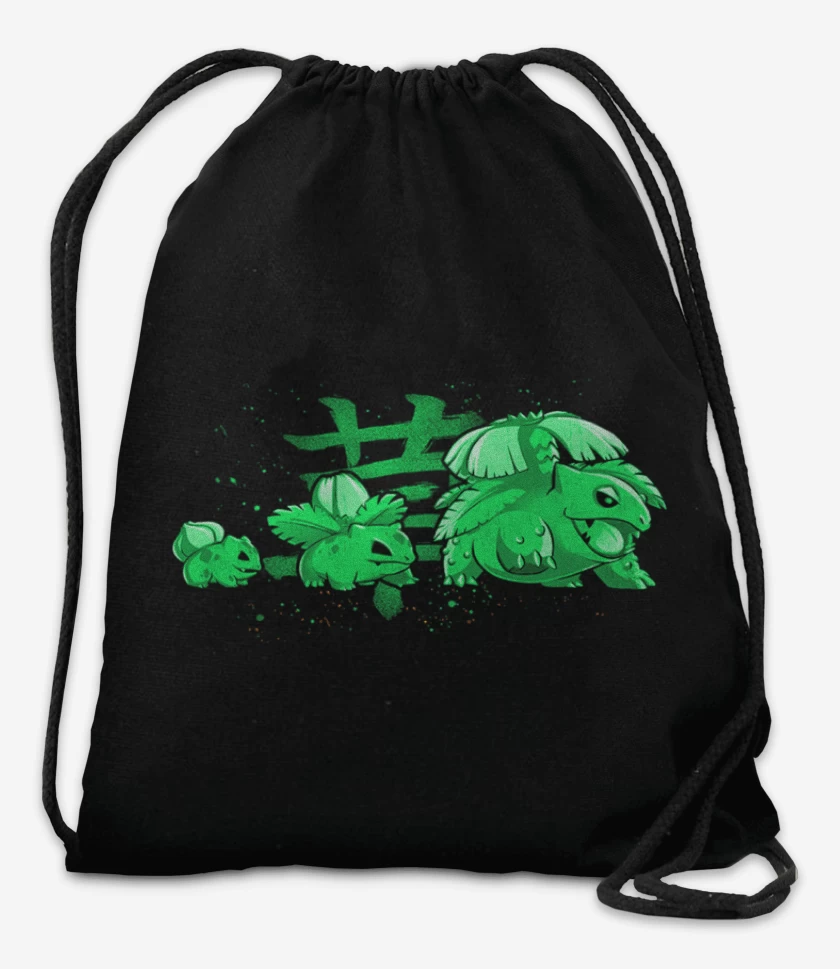 Mochila Negro de bulbasaur evolution