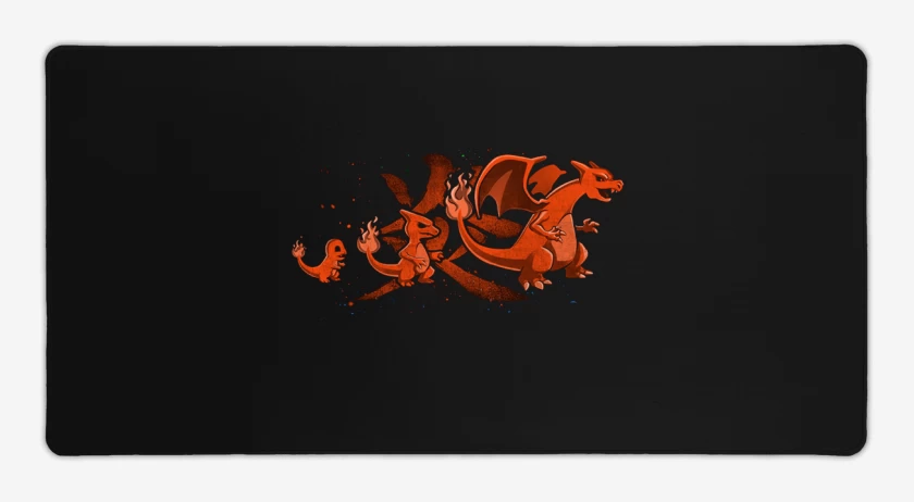 Mouse pad Gamer Charmander evolution