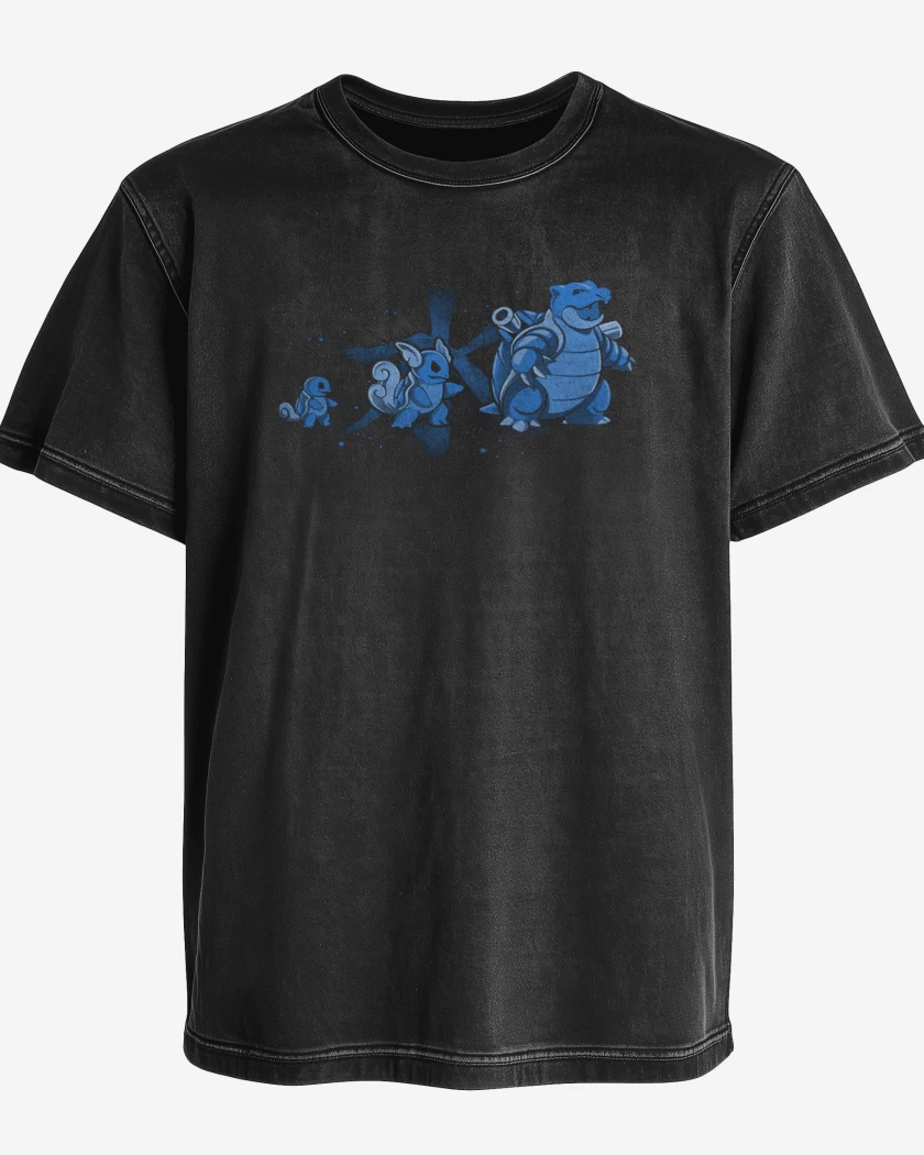 Polera desgastada squirtle evolution