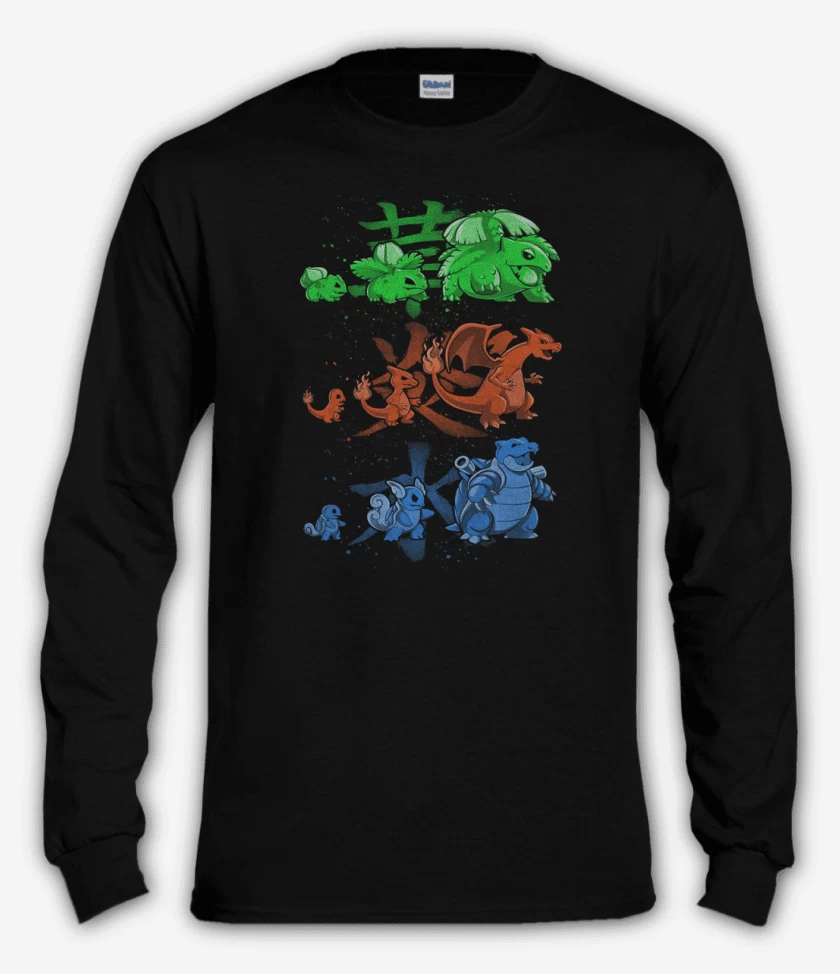 Polera manga larga Negro de Starter evolution