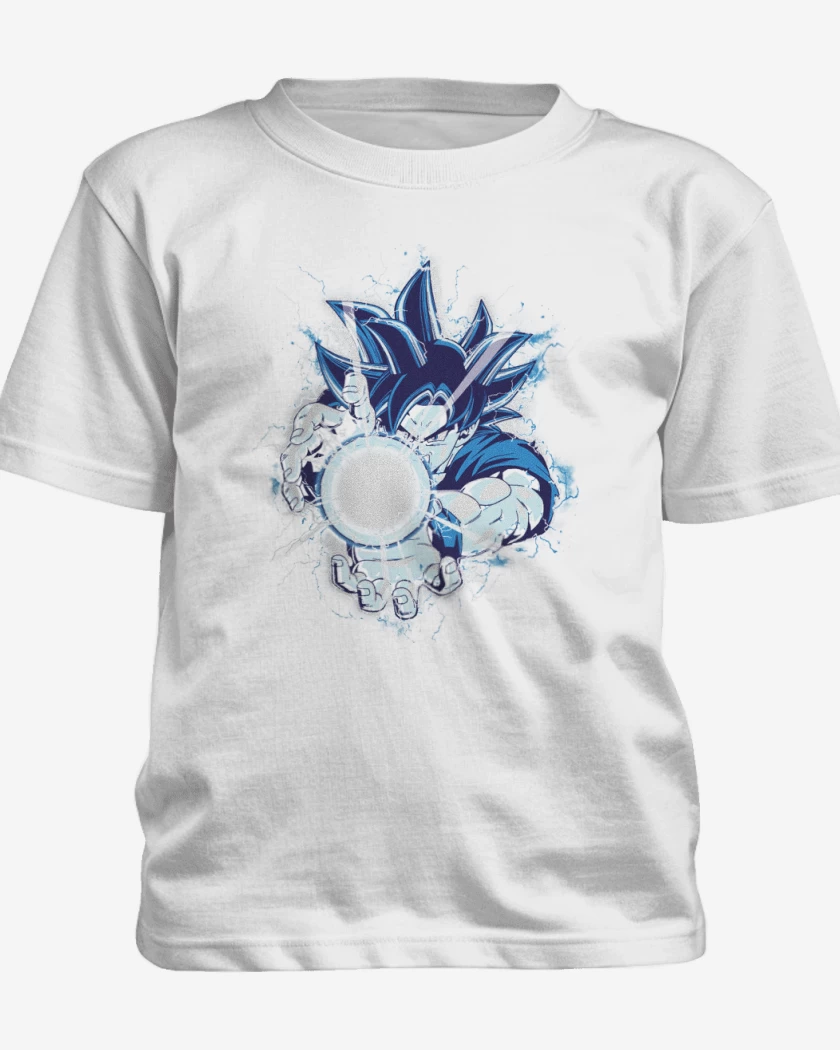 Polera de niño Blanco de kame hame goku