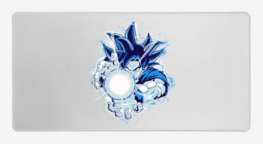 Mouse pad Gamer Blanco de kame hame goku