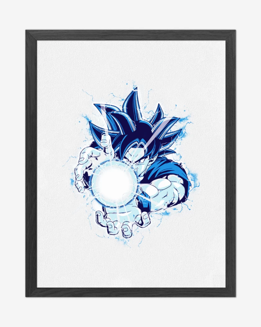 Cuadro decorativo Blanco de kame hame goku