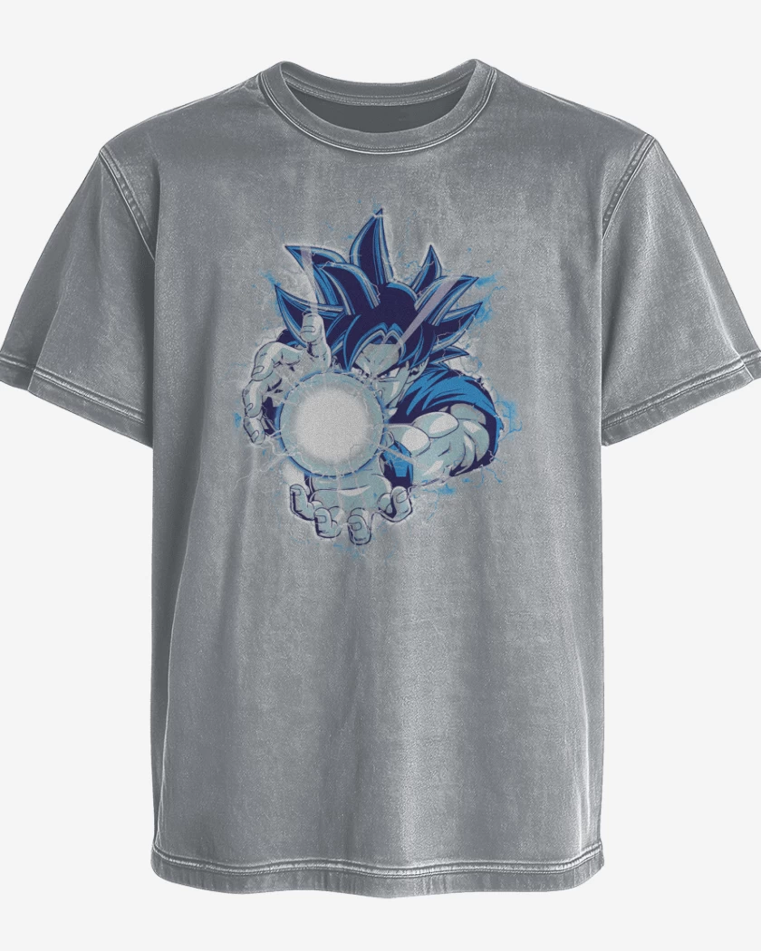 Polera desgastada kame hame goku
