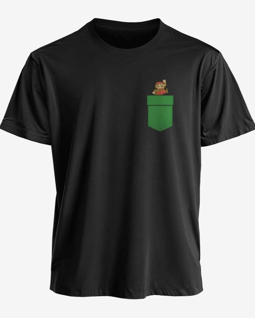 Polera Super bigote de bolsillo 2