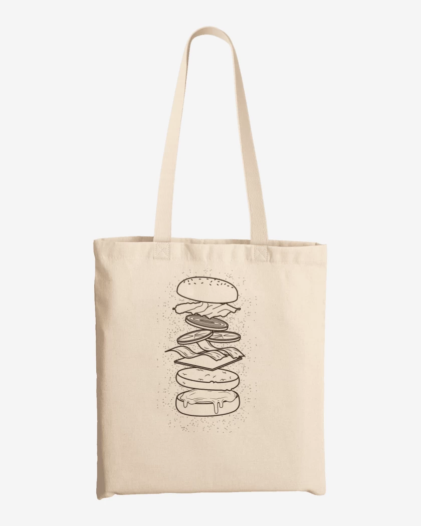 Totebag Blanco de burguer