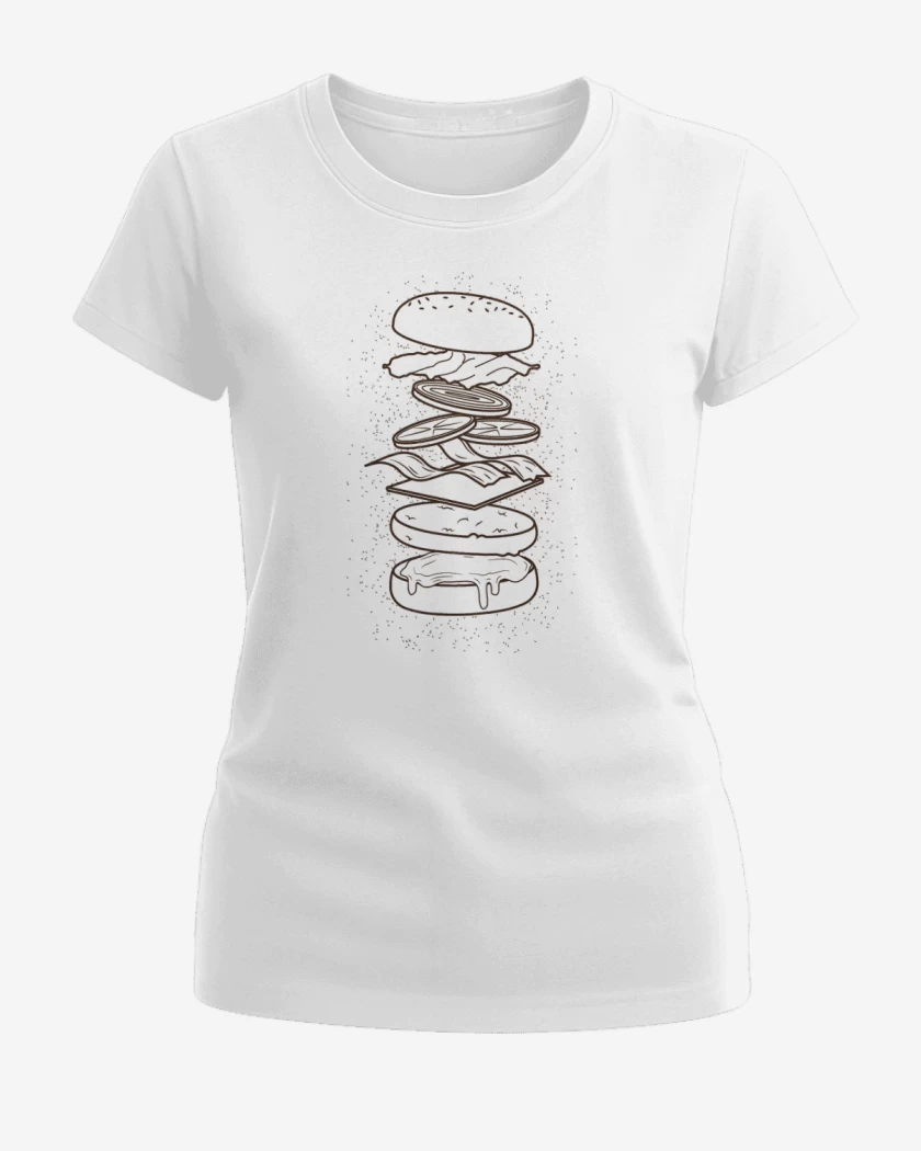 Polera de Mujer Blanco de burguer