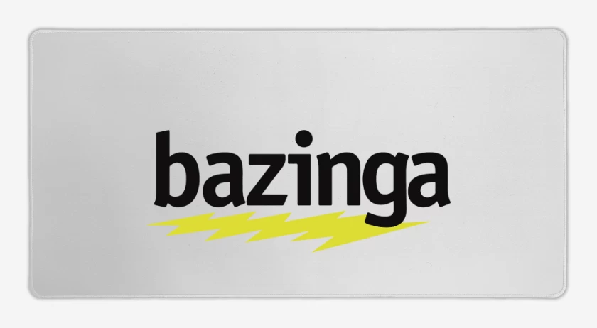 Mouse pad Gamer Blanco de Bazinga 2