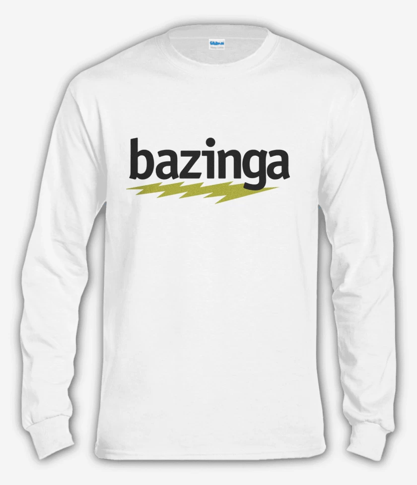 Polera manga larga Blanco de Bazinga 2
