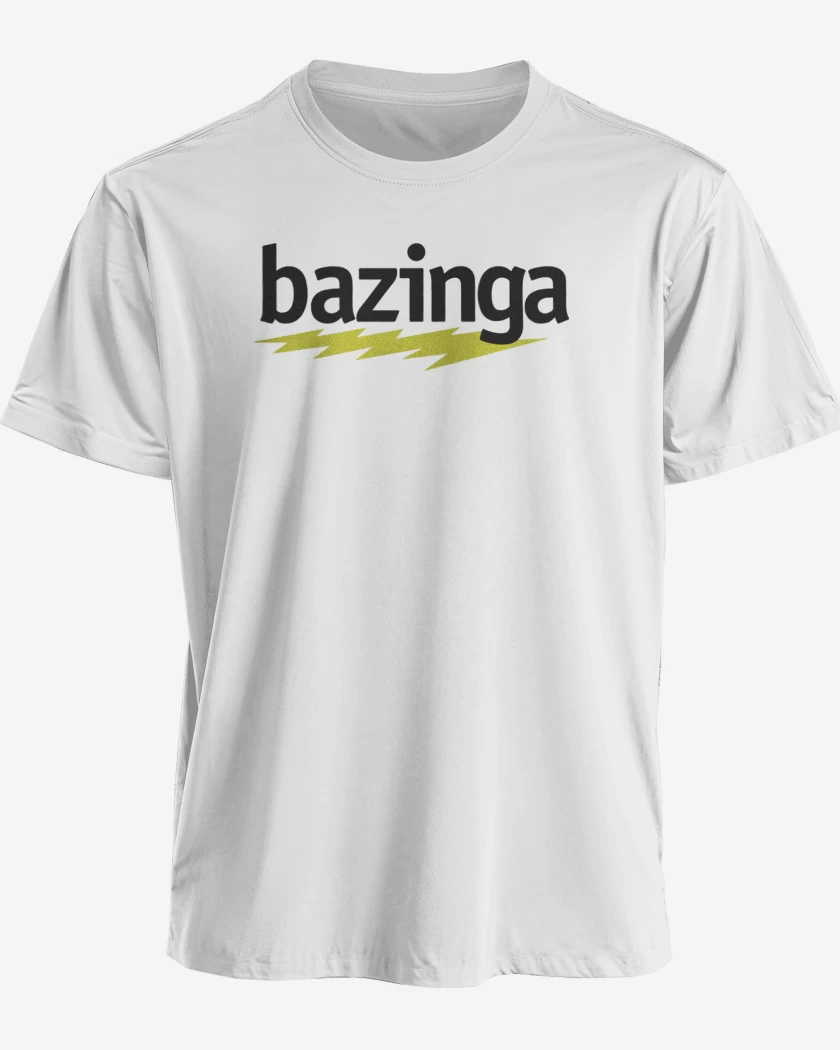 Polera premium Blanco de Bazinga 2