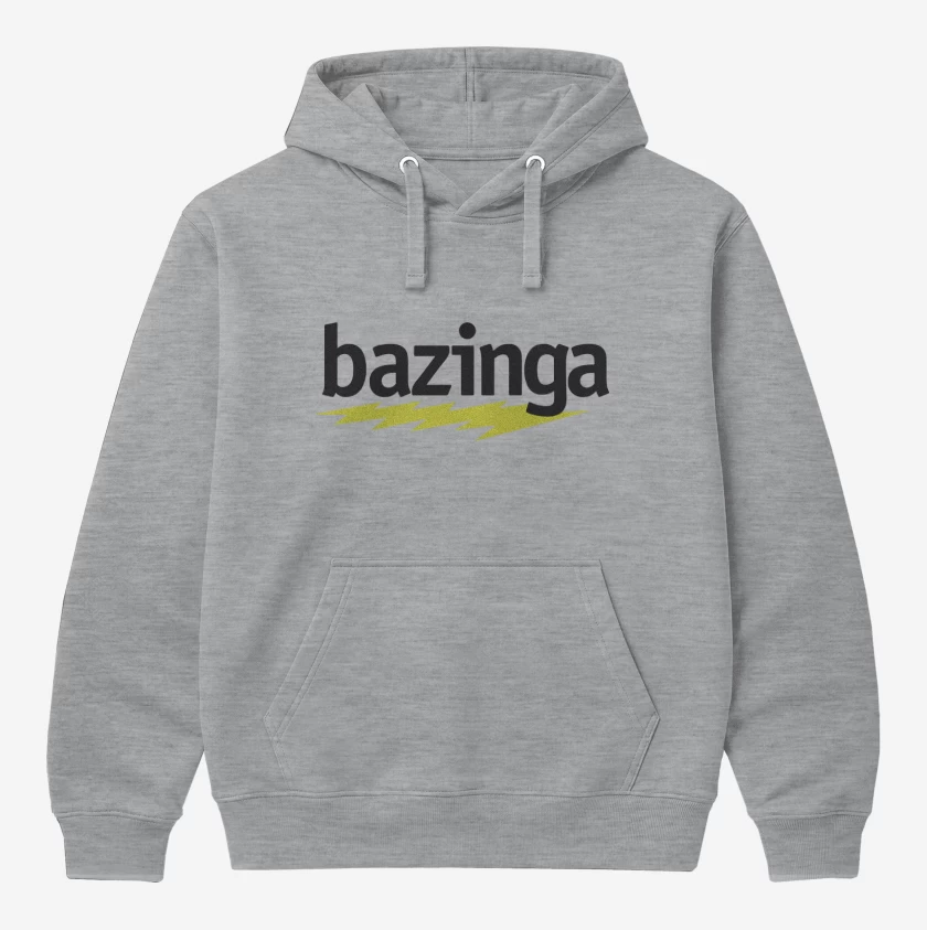 Polerón Canguro Gris Melange de Bazinga 2
