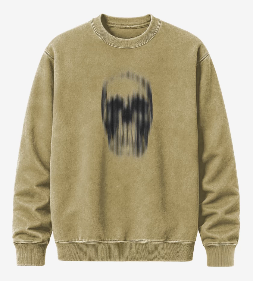 Poleron Polo Acid Wash Beige de calacaloca