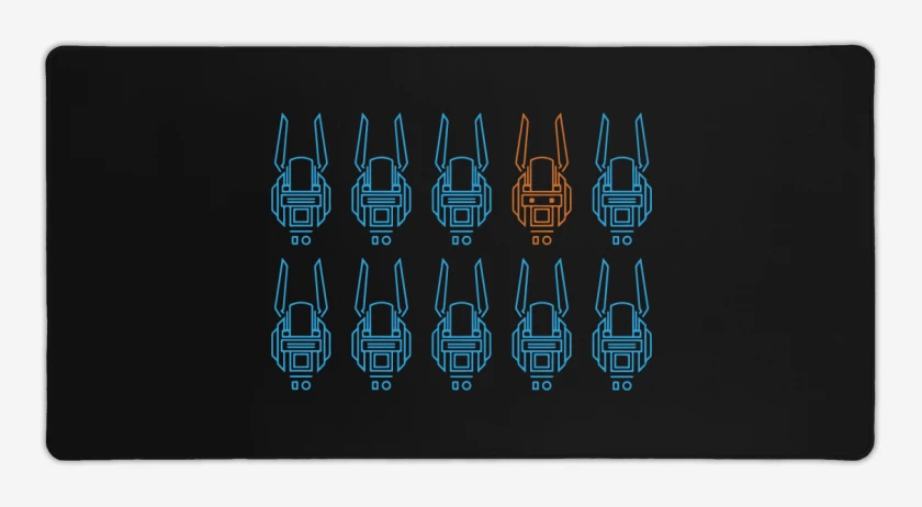 Mouse pad Gamer Negro de Chappie