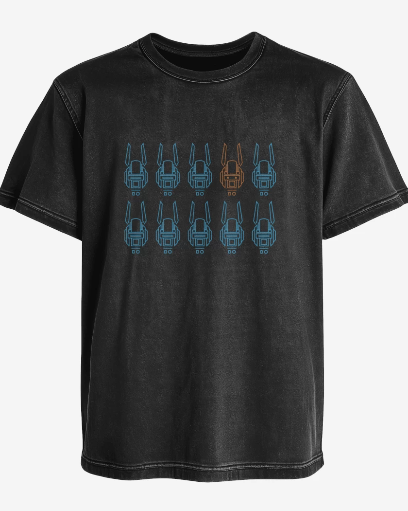 Polera desgastada Negro de Chappie