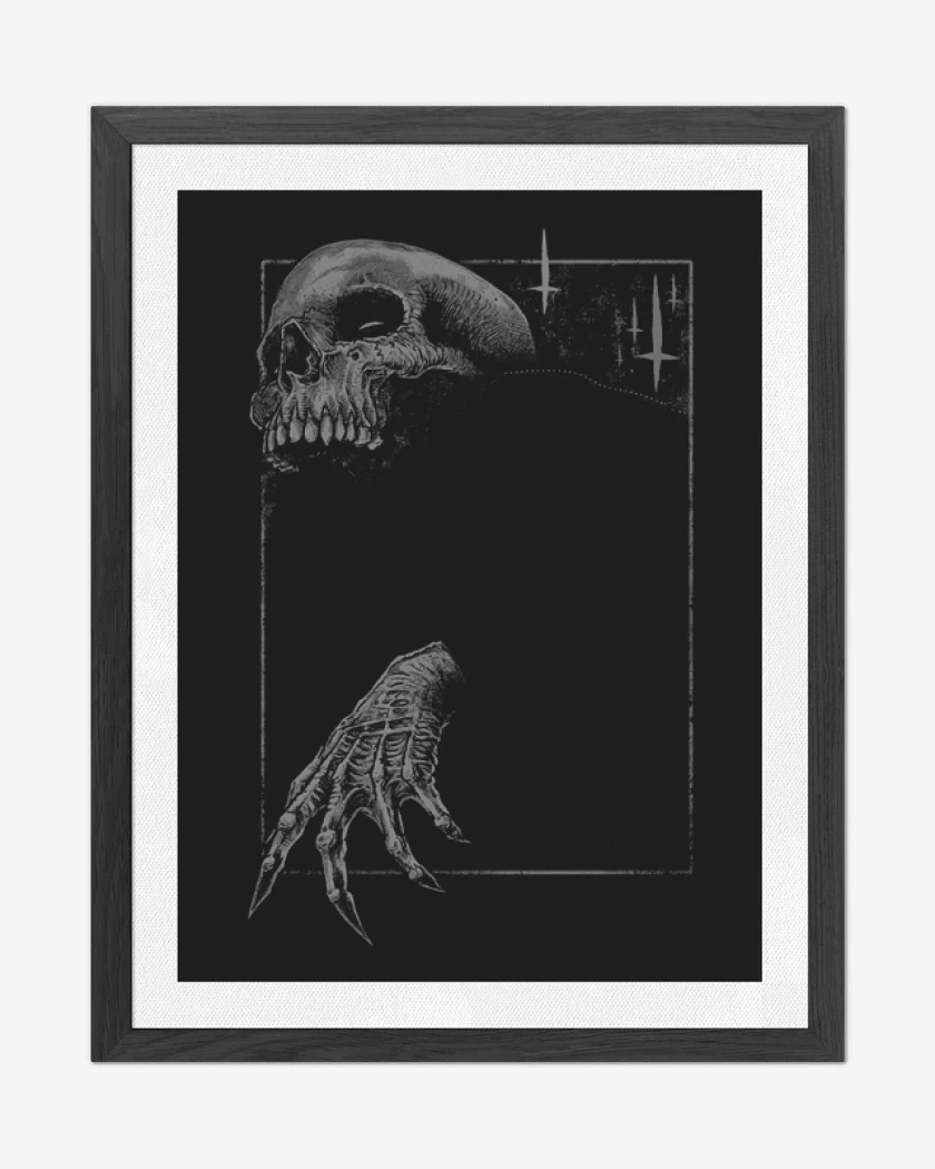 Cuadro decorativo Negro de skull death
