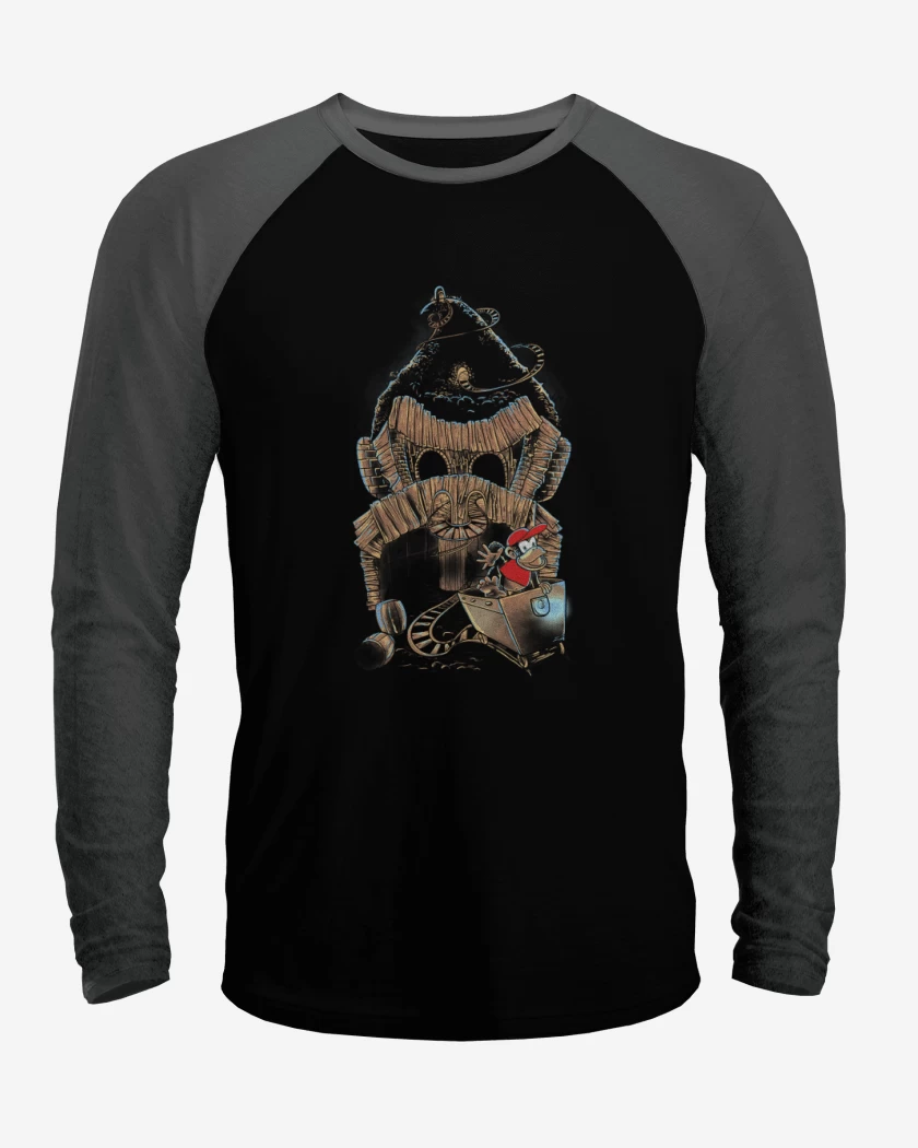 Polera Raglan Donkey kong & Diddy kong etapa carrito