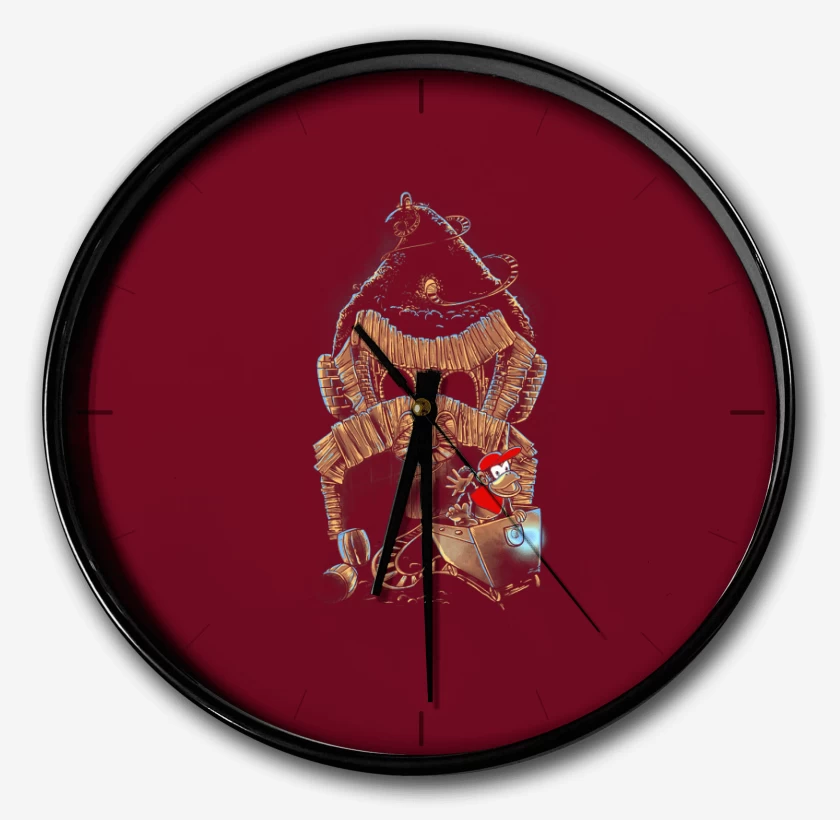 Reloj Donkey kong & Diddy kong etapa carrito