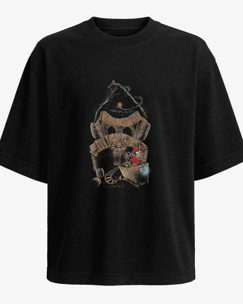 Polera Oversize Donkey kong & Diddy kong etapa carrito