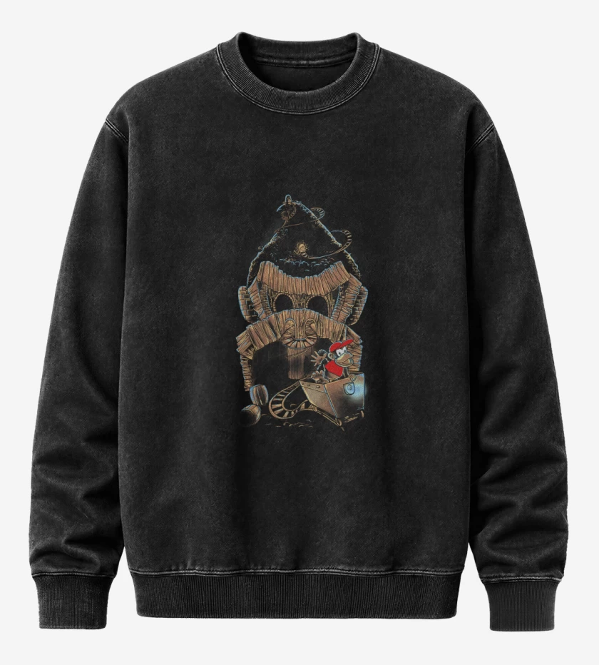 Poleron Polo Acid Wash Donkey kong & Diddy kong etapa carrito