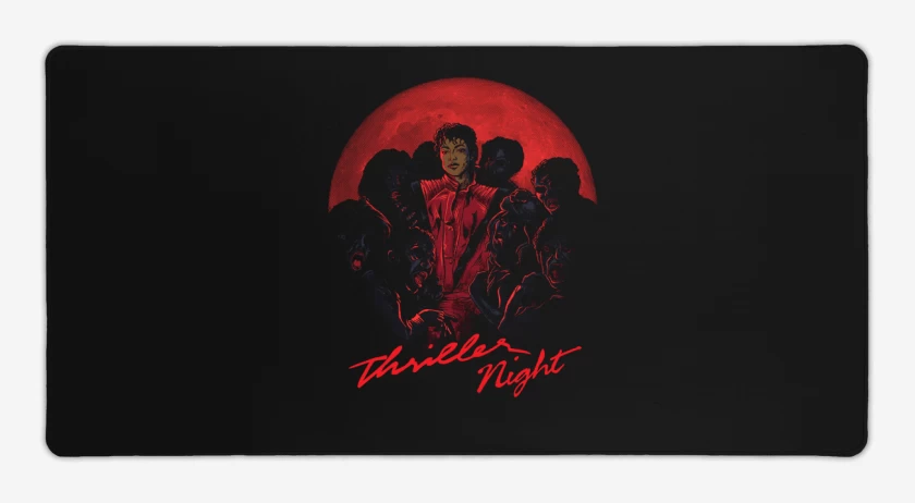 Mouse pad Gamer Negro de Thriller Night 