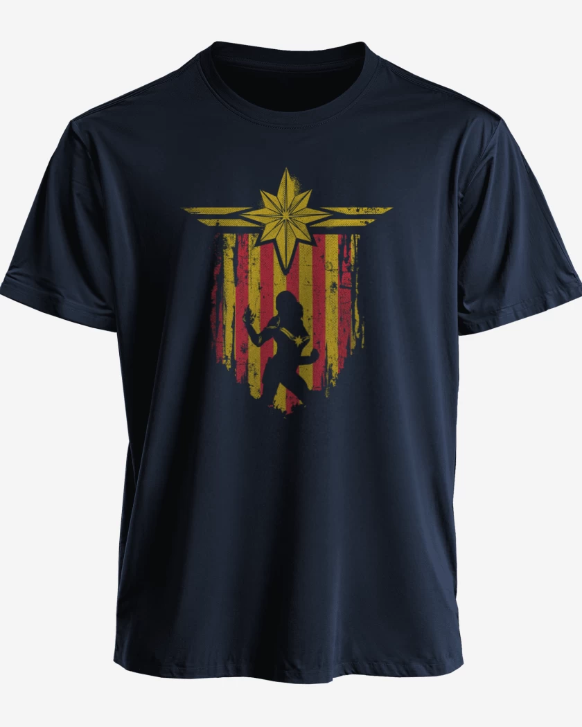 Polera Capitana Marvel  escudo