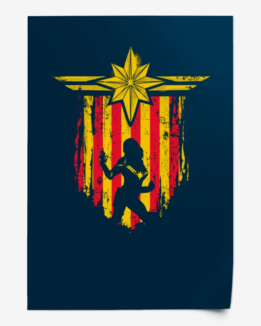 Print Capitana Marvel  escudo
