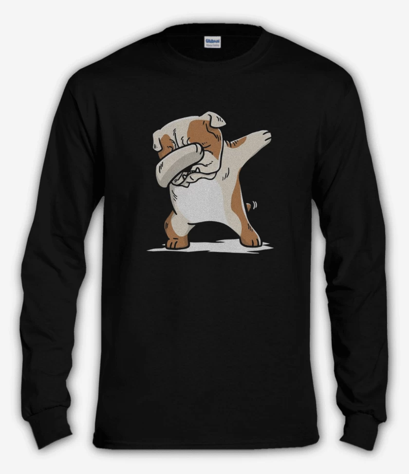 Polera manga larga Negro de Bulldogg Style 