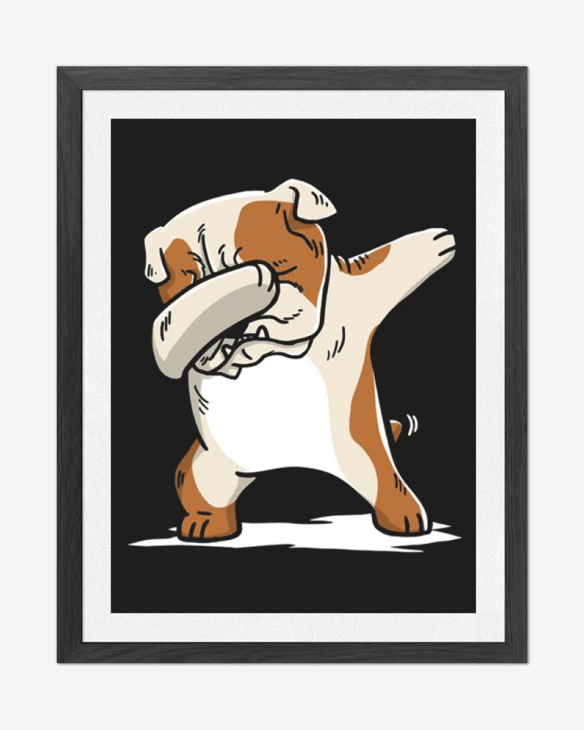 Cuadro decorativo Negro de Bulldogg Style 
