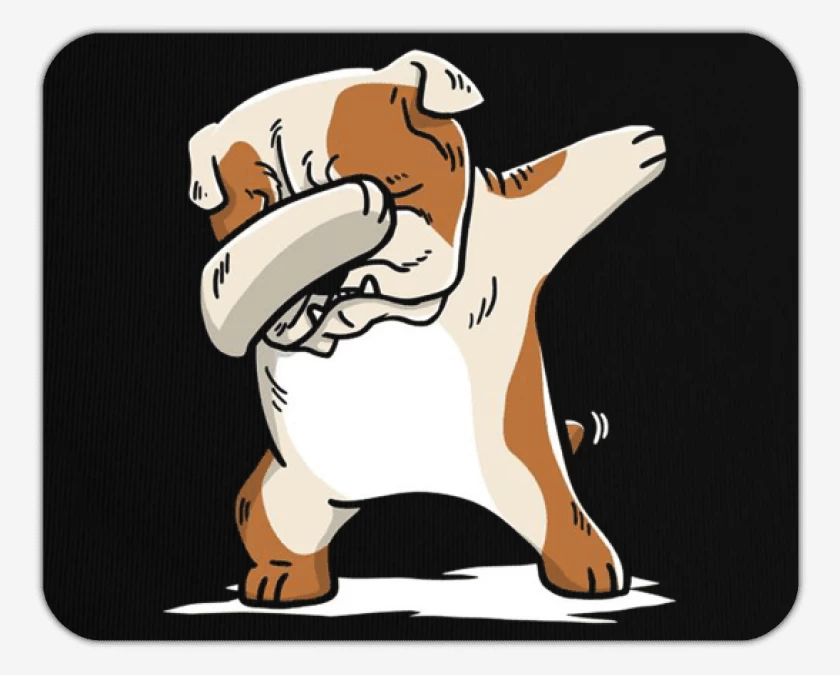 Mousepad Negro de Bulldogg Style 