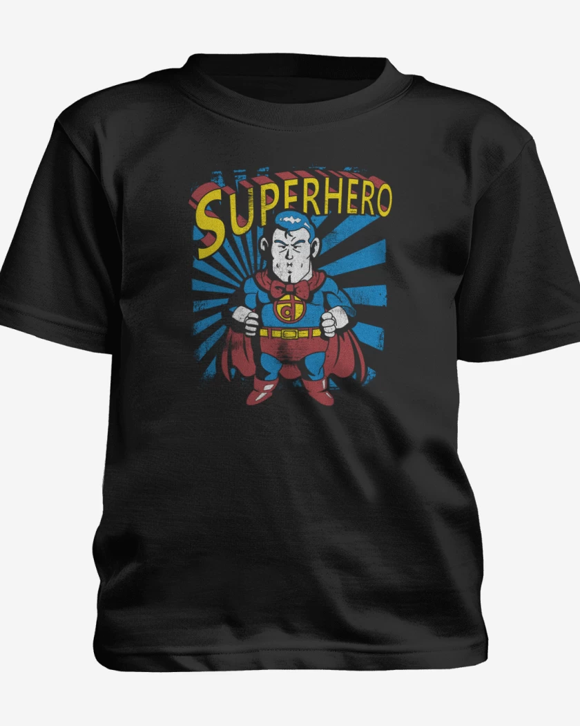 Polera de niño Blanco de Superhero suppaman 
