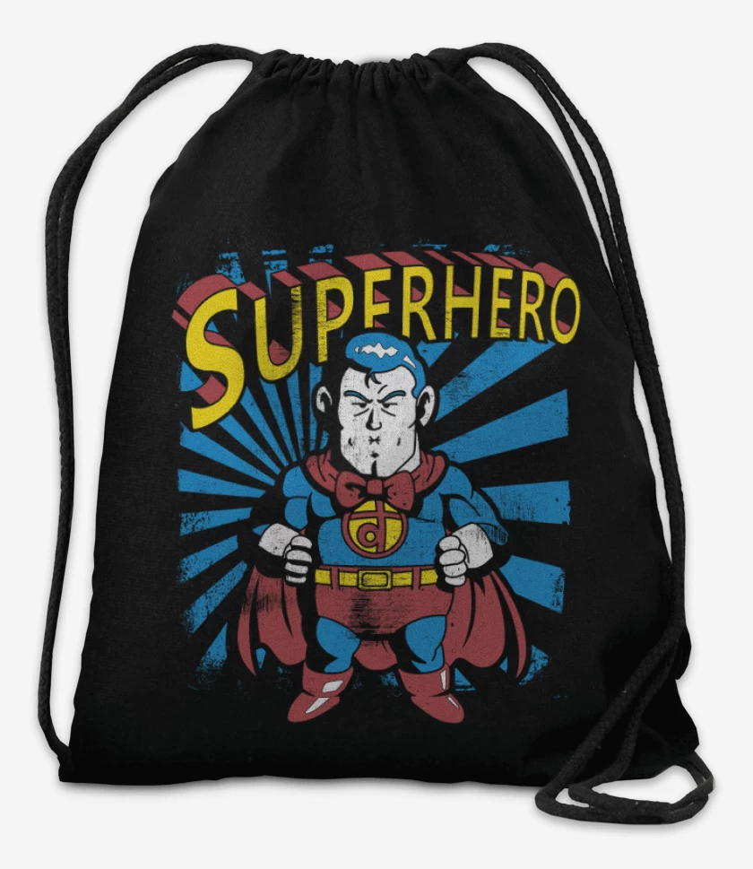 Mochila Negro de Superhero suppaman 