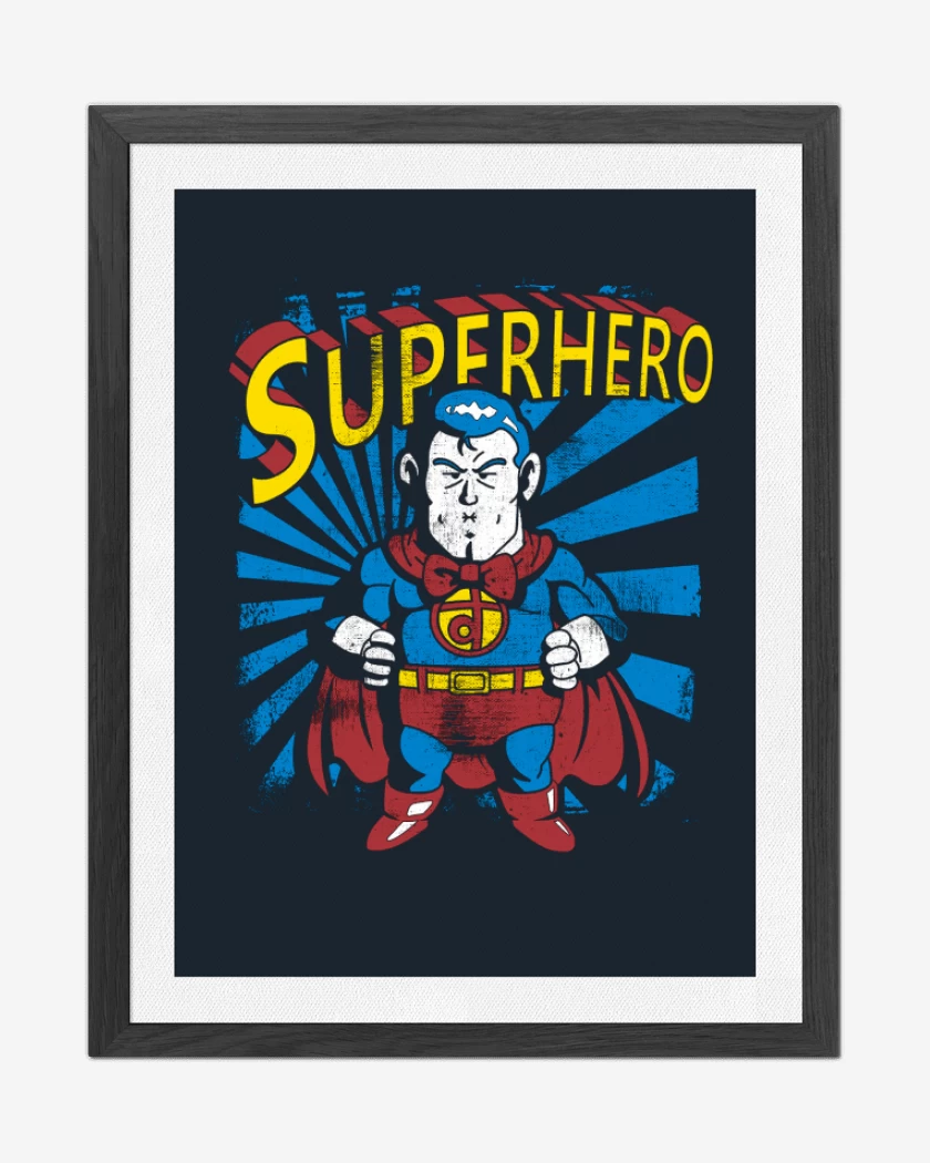 Cuadro decorativo Azul Marino de Superhero suppaman 