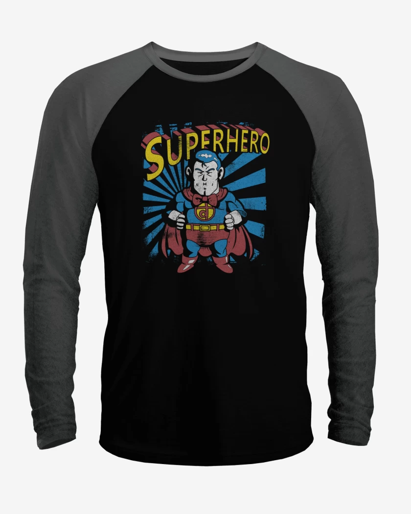 Polera Raglan Superhero suppaman 