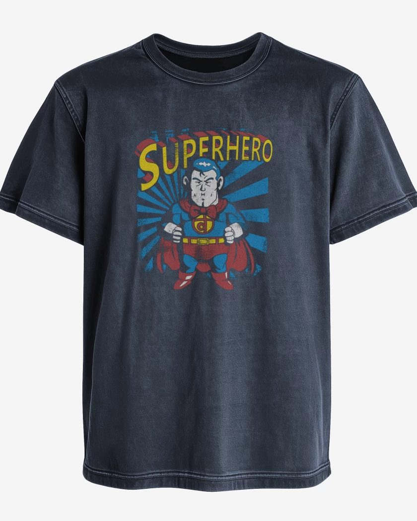 Polera desgastada Superhero suppaman 