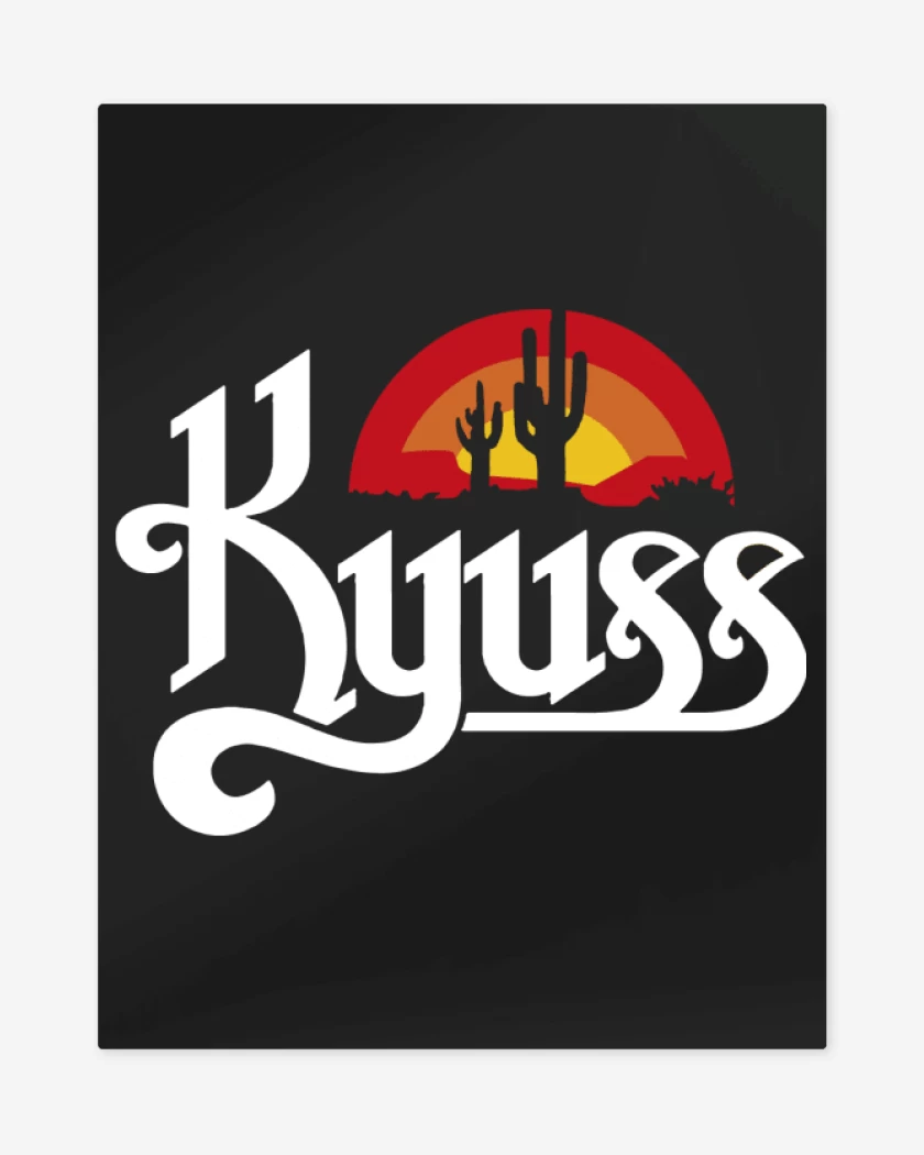 Print metalico Negro de Kyuss