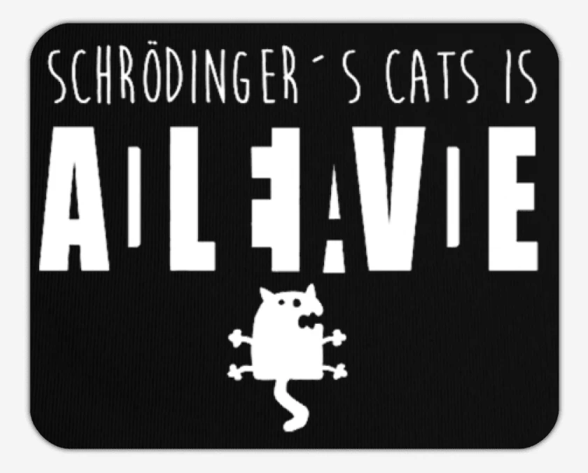 Mousepad Gato de schrodinger III