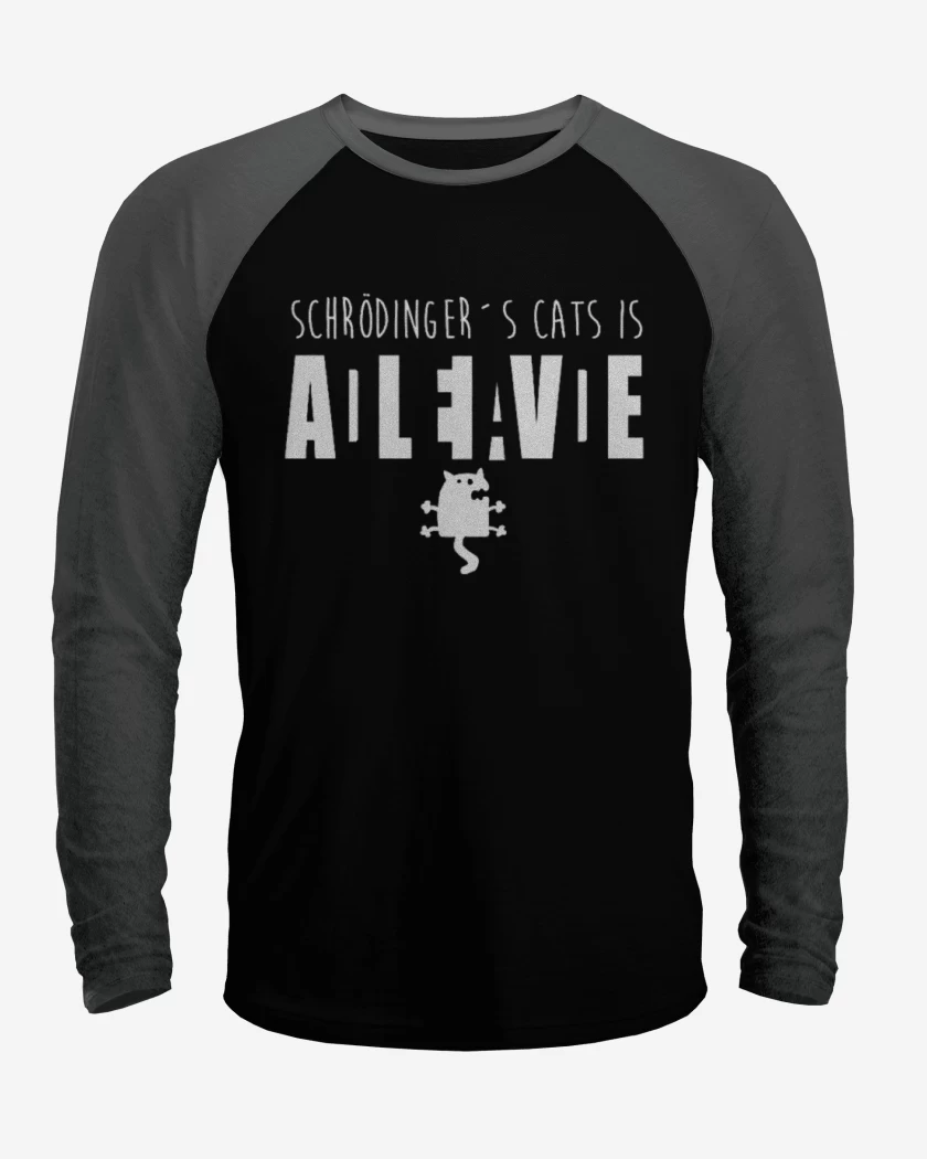 Polera Raglan Gato de schrodinger III