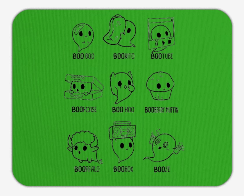 Mousepad Verde jade de Los BOOS