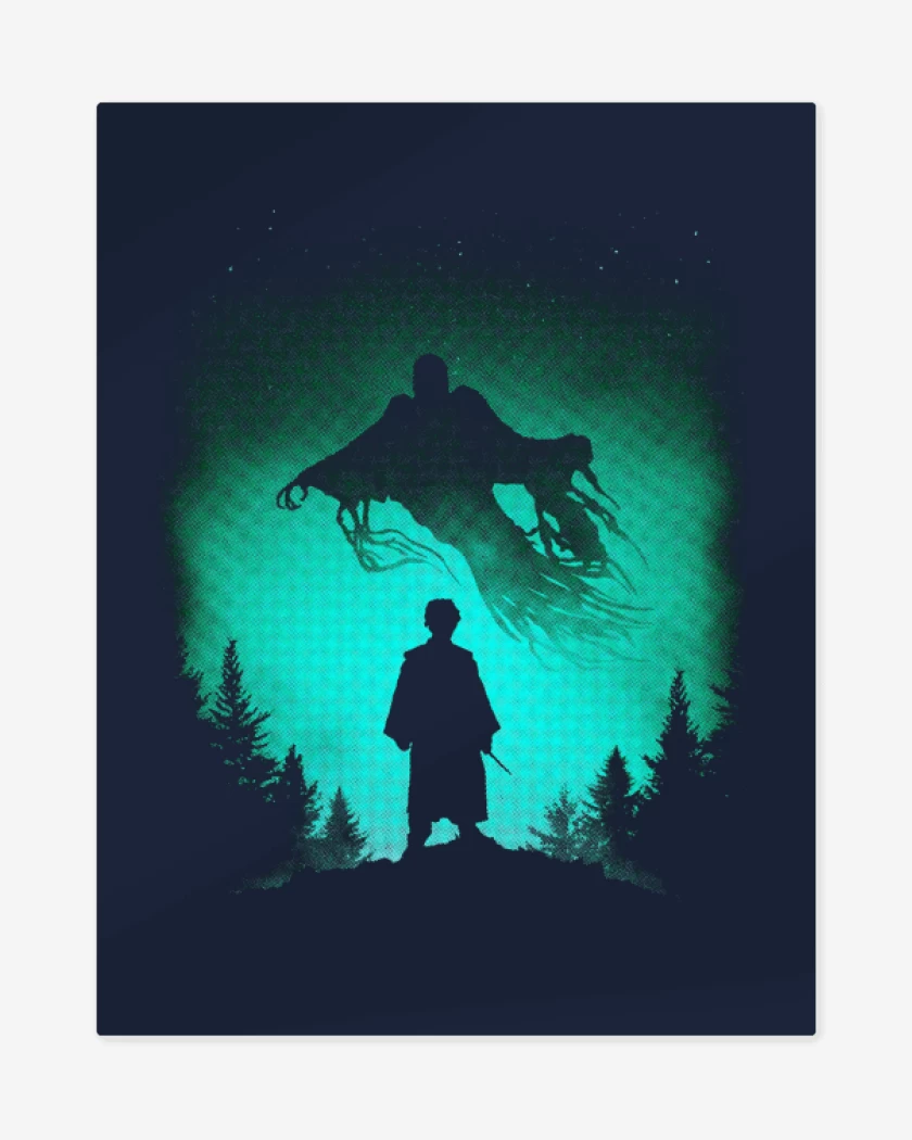 Print metalico Azul Marino de Dementor II