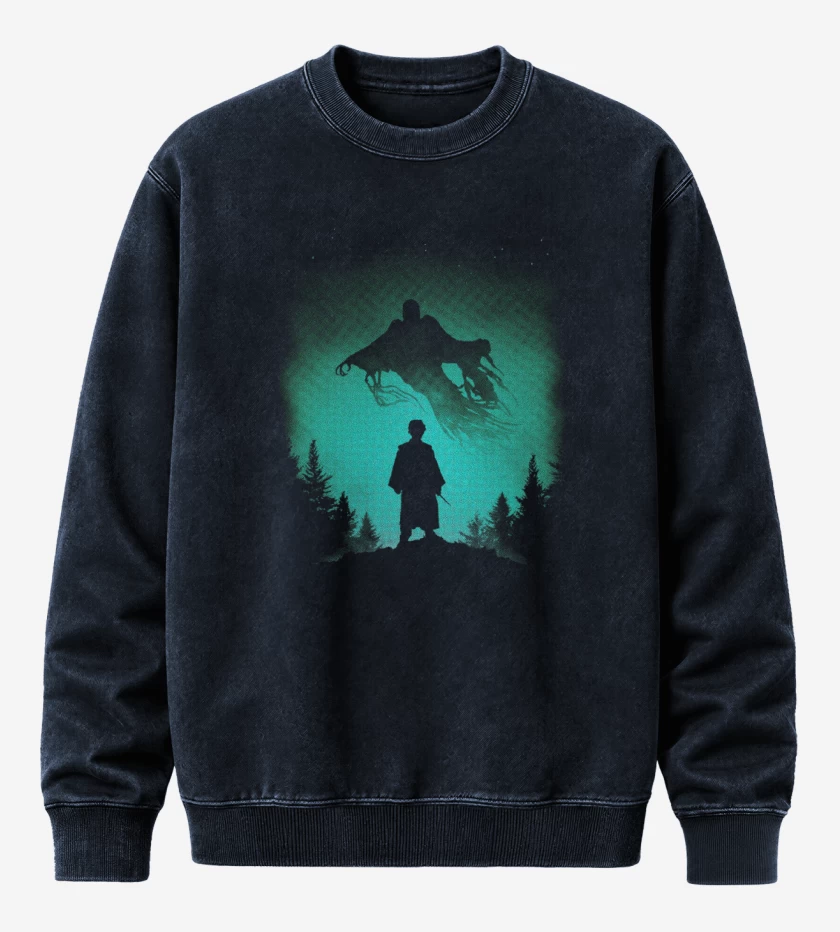 Poleron Polo Acid Wash Azul Marino de Dementor II