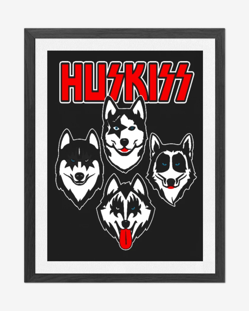 Cuadro decorativo Negro de huskis