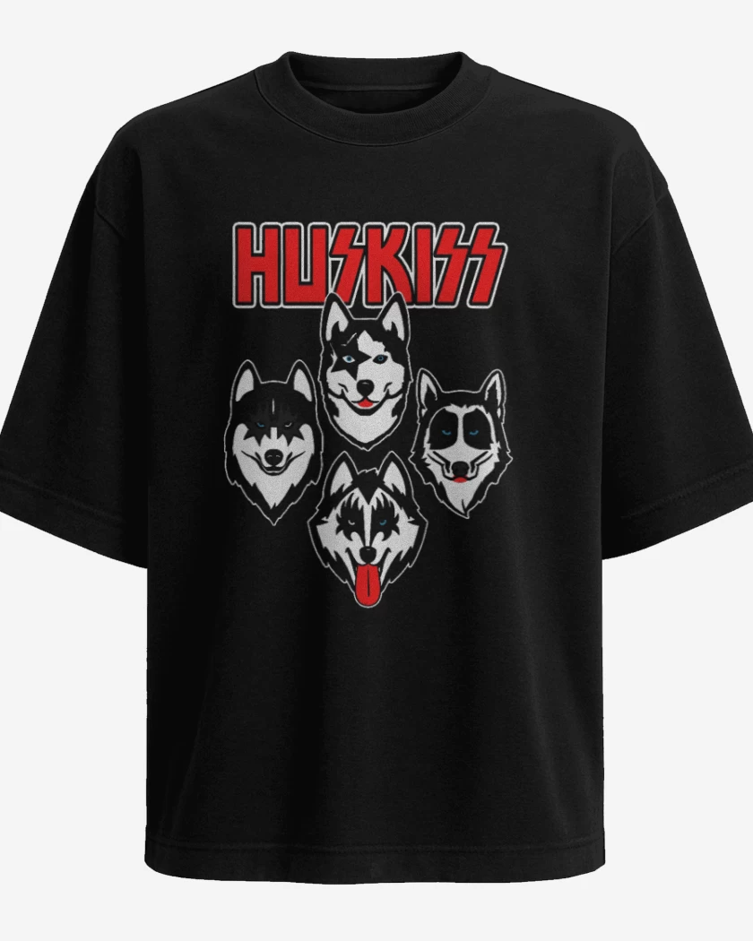 Polera Oversize Negro de huskis
