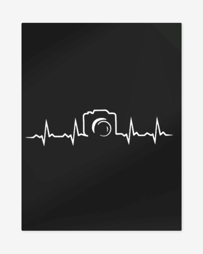Print metalico Negro de love camera II
