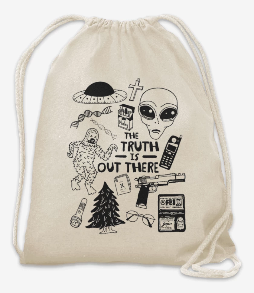 Mochila Blanco de archivos X 