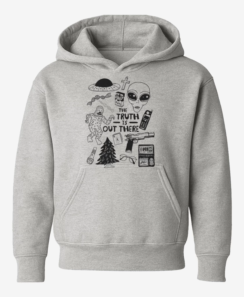 Poleron de niño Gris Melange de archivos X 