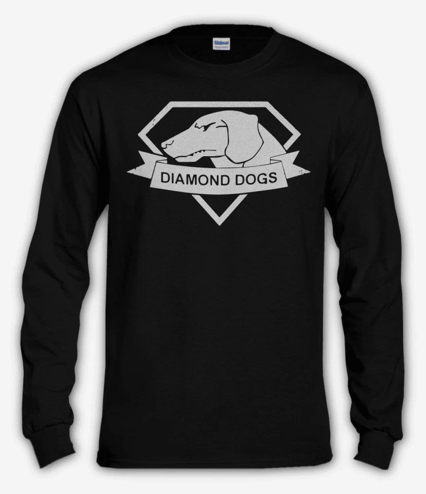 Polera manga larga Negro de Diamond Dogs