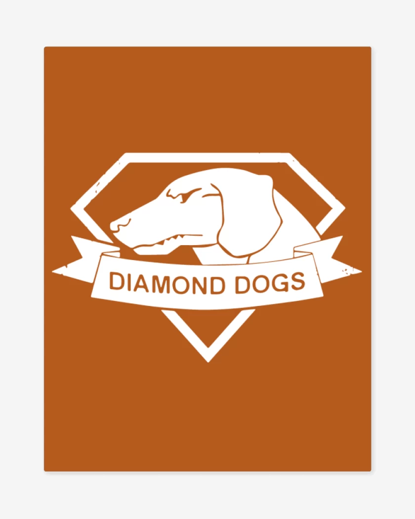Print metalico Naranjo de Diamond Dogs